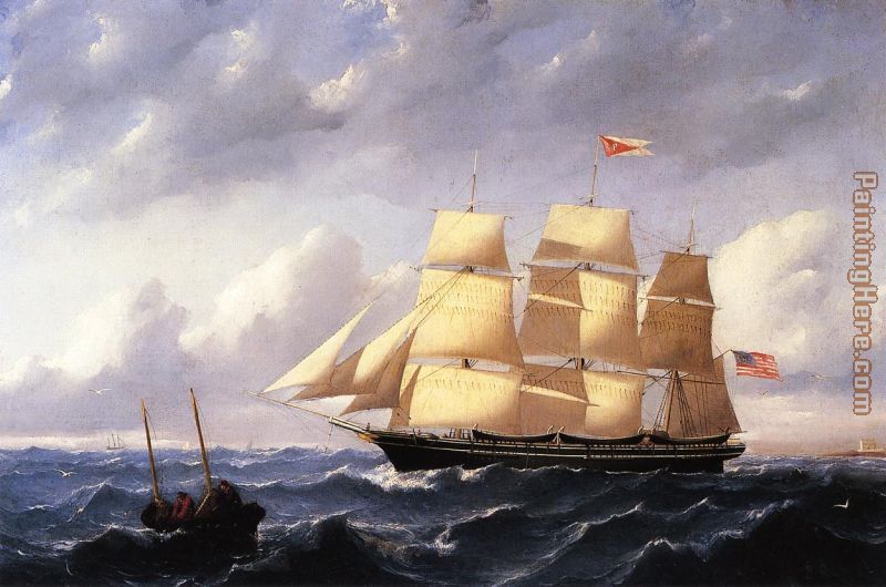 Whaleship 'Twilight' of New Bedford painting - William Bradford Whaleship 'Twilight' of New Bedford art painting
